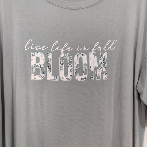 La Vie En Rose Women's Loungewear Dress Sz S Gray Comfy Soft Modal Summer Night - Picture 2 of 9